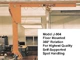 Abell-Howe Floor Mounted Jib Crane, 360 Degree Rotation. 2 Ton Jib Crane 20' Span 10' Height