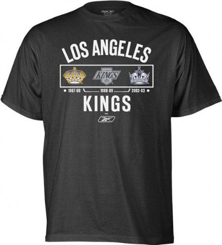 Los Angeles Kings -Black- Logo History T-Shirt