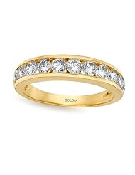 1 ct. tw. Channel Set Diamond Semi-Eternity Band Ring 18K Yellow Gold