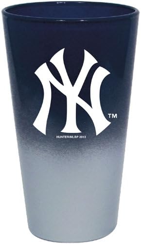MLB New York Yankees Color Chrome Mixing Glass, 17-Ounce