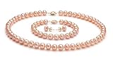 Pink 7-8mm AA Freshwater Pearl Set-23-inch---Matinee