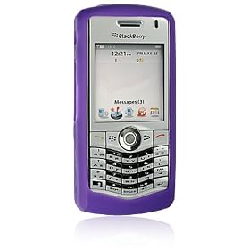 Blackberry Pearl 8130 Purple Silicone Skin Case