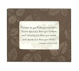 "Promise Me" Christopher Robin Quote in chocolate-colored frame by Kindred Hearts