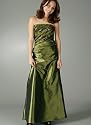 Draped Sequin Strapless Formal for Bridesmaid Formal Prom