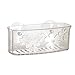 InterDesign Blumz Kitchen Sink Suction Holder for Sponges, Scrub Brushes, Soap - Clear