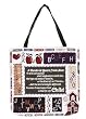"Teacher" Theme Decorative Shopping Tote Bag 17" x 17"