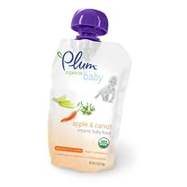Plum Organics Baby Food, Apple & Carrot, 4.22-Ounce Pouches (Pack of 24)
From Plum Organics

