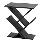 Adesso Zig-Zag Accent Table, Black by Adesso