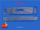 07 09 Ford Explorer Sport Trac 3pc Upper+1pc Bumper Combo Aluminum Billet Grille(Logo Show)