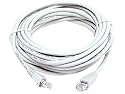 WHITE 100FT CAT5 CAT5e RJ45 PATCH ETHERNET NETWORK CABLE 100 FT, For PC, Mac, Laptop, PS2, PS3, XBox, and XBox 360 to hook up on high speed internet from DSL or Cable internet.