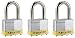 Tools & Hardware : Master Lock 5TRILFPF 2-Inch Keyed-Alike Wide Laminated Pin Tumbler Padlocks, 3-Pack