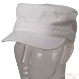 Fitted Military Cap / White