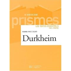 Durkheim : anthologie de textes commentes