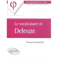 Le vocabulaire de Deleuze