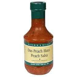 Fischer & Wieser Das Peach Haus Peach Salsa, 17.5-Ounce Jars (Pack of 6)