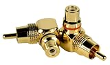 DB Link LC102 Gold RCA Right-Angle Adapters