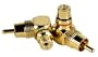 DB Link LC102 Gold RCA Right-Angle Adapters