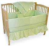 Solid Celery 5 Piece Crib Bedding Set