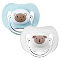 Tommee Tippee Decorated Cherry 6-18m - blue with bear & white with dog