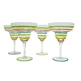 Block Basics Happy Hour Margarita Glasses, Set of 4