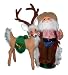 Annalee 9-Inch Cowboy Santa Hugging Reindeer