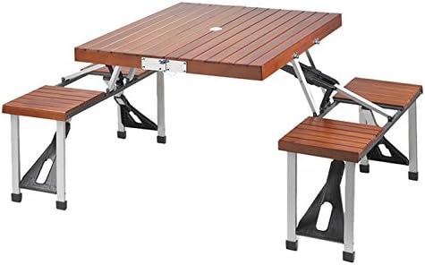 Picnic Table- Chair Frame Material: Aluminum- Very Cute! Perfect for Camping- By Picnic At Ascot- Nice Portable Table (Pack of Two)*