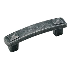 Amerock BP4428-WI Forgings Pyramid 3-Inch Pull, Wrought Iron by Amerock
