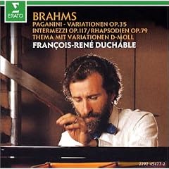 Brahms - Variations sur un Th�me de Paganini / Variations op. 19 / Rhapsodies op. 79 ...