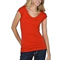 Mossimo Supply Co. Juniors Short Sleeve Value V-Neck Tee - Anthem Red