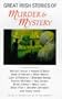 Great Irish Stories of Murder and Mystery Hb