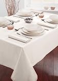 Cuisine White Tablecloth 160cm x 280cm