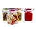 Kinetic Glass Mini Jar, 4 Piece Set, Clear