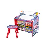 Disney Cars Art Table with Paper Roll, Wipe Board and Storage