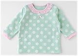 (チャックル) chuckle *スウィートガール*パステルドット長袖Tシャツ&ズボンセット グリーン 80cm P3153-80-70