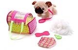 Lil Luvables Fluffy Factory Puppy Play N Go (Brown Puppy)