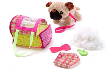 L'il Luvables Pets and Play Pouch - Puppy Pug