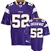 Chad Greenway Jersey: Reebok Purple Replica #52 Minnesota Vikings Jersey SZ M (48)