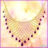 14K Amethyst Briolette "Scarf" Necklace
