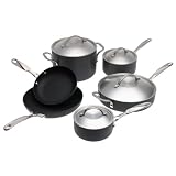 Click here to buy Simply Calphalon Nonstick Aluminum 10-Piece Cookware Set by Calphalon.