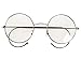 Agstum Retro Round Optical Rare Wire Rim Eyeglass Frame 53mm (X-Large size) (Gunmetal, 53mm)