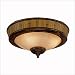  : Monte Carlo Fan Company MC124RA Mandalay Bamboo Flush Mount or Light Kit Finish: Roman Bronze with S