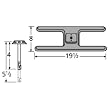 H-Shaped Single Cast Iron Burner Straight Venturi