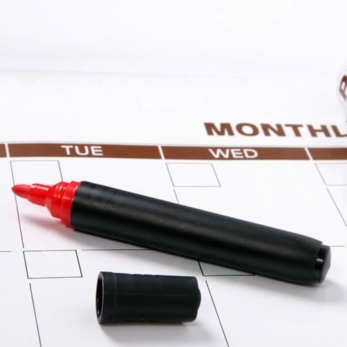 4 Monthly Planners 23.5 X 15.75, Planning Sheets & Marker - StatiCling