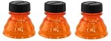 Three (3) Orange - Snap Capps - Reclosable Can Tops (Turns Almost Any Can into a Bottle!) Save Money Buy Cans over Bottles! Snap Capp - NO MORE Flat Drinks