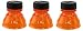Three (3) Orange - Snap Capps - Reclosable Can Tops (Turns Almost Any Can into a Bottle!) Save Money Buy Cans over Bottles! Snap Capp - NO MORE Flat Drinks