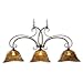 Uttermost 21009 Vetraio 3-Light Kitchen Island, Oil Rubbed Bronze Finish