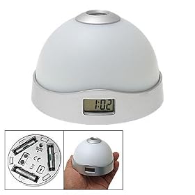 Projection Alarm Clock with 7 Color Mood Changing Light