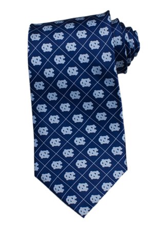 University of North Carolina Tar Heels 1 Tone Navy Tie