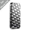 APPLE iPhone 4 / 4S Splendid 3D TPU Skin Case by Acase(TM), BLACK (Fits AT&T, Sprint and Verizon iPhone 4 and 4S)