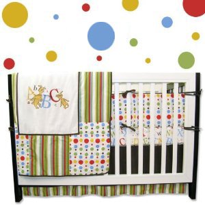 Polka Dot Wall Decals that coordinate with Dr Seuss ABC Bedding